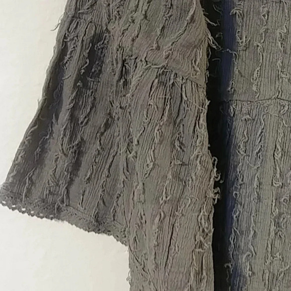 Indigo Soul Gray Textured Dress - Picture 4 of 4